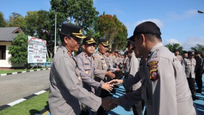 Apel Perdana Pasca Lebaran, Kapolres Sekadau Mengucapkan Selamat Hari Raya Idul Fitri 1445 H