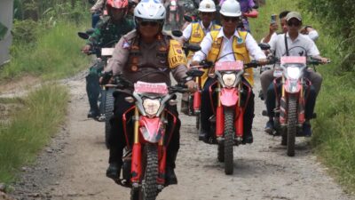 Kapolres Simalungun Bersama Forkopimda Lakukan Pengecekan Pembangunan Jalur Penghubung Antar Desa