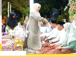 Dirumah Dinas Bupati Labuhan Batu, Dua Kepala Dinas di Tepung Tawari dan Upah-Upah akan Berangkat Ibadah Haji