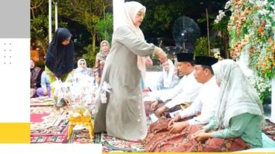 Dirumah Dinas Bupati Labuhan Batu, Dua Kepala Dinas di Tepung Tawari dan Upah-Upah akan Berangkat Ibadah Haji