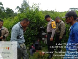 Polsek Sidamanik Evakuasi Penemuan Mayat Pensiunan BUMN Dipinggiran Kebun Teh Blok 1 Tobasari