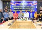 Polres dan Pemkab Labuhan Batu Zoom Meeting Penandatanganan Keputusan Forum Lalu Lintas dan Angkutan Jalan