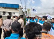 Polsek Serbalawan Amankan Aksi Unjuk Rasa Serikat Buruh di Depo PT Indomarko Prismatama Berakhir Kondusif Setelah Mediasi