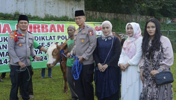 Rayakan Idul Adha 1445 H / 2024 M, Setukpa Lemdiklat Polri Sembelih 56 Ekor Sapi dan 25 Ekor Kambing