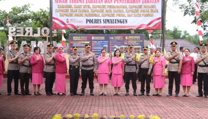 Polres Simalungun Umumkan Struktur Baru Jajaran Kapolsek