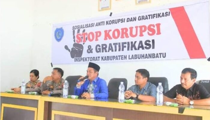 Polres, Kejaksaan Negeri dan Inspektorat Labuhan Batu Gelar Sosialisasi Anti Korupsi dan Gratifikasi