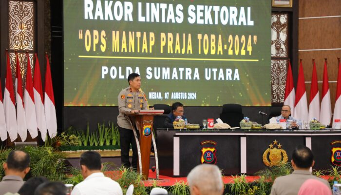 Kapolres Simalungun Ikuti Rakor Lintas Sektoral Operasi Mantap Praja Toba 2024 untuk Pengamanan Pilkada Serentak di Wilayah Sumut