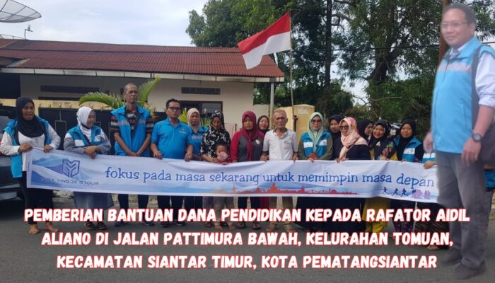 Bantuan Dana Penddikan Anak dari Yaga Yingde Group, Wandi : Semakin Banyak Tim Terbentuk semakin Banyak Siswa Terbantu