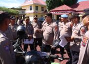 Kapolres Simalungun Gelar Apel Pengecekan Kendaraan Dinas dalam Rangka Kesiapan Operasi Mantap Praja Toba 2024