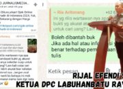 Ketua PJS Labuhanbatu Raya Nilai Pengacara PT Kedawi Jaya Rendahkan Profesi Wartawan