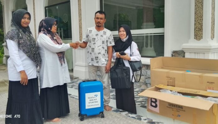 UPTD KB Kecamatan Peudada Serahkan APE BKB KIT kepada Gampong Lokus Stunting 