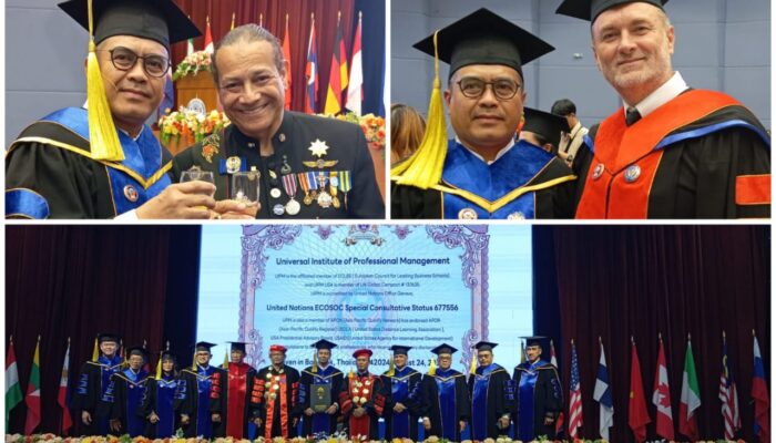 Muhamad Ied Sekretaris DPD PJS DKI Terima Anugerah Doktor Honoris Causa dari PBB