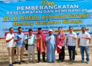 Pemberangkatan Keselamatan dan Kemenangan Dr H. Anton Saragih-Benny Sinaga Calon Bupati dan Wakil Bupati Simalungun di Parsulukan