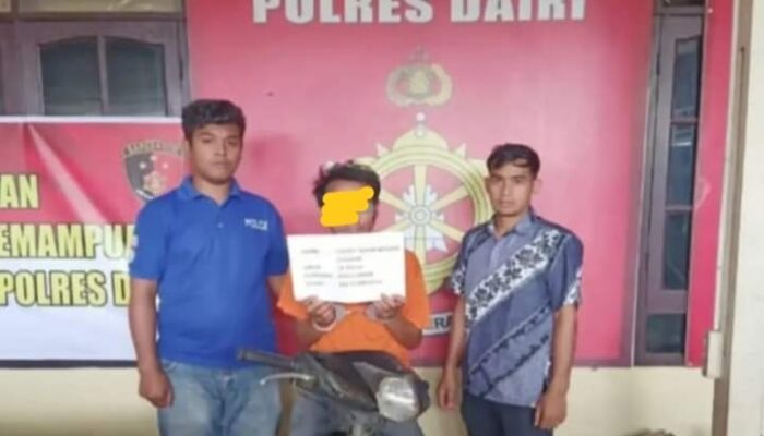 Curi Motor di Parkiran RSUD Sidikalang, Seorang Pria Ditangkap Polres Dairi 