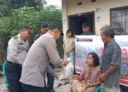 Minggu Kasih, Polsek Tanah Jawa beri Bantuan dan Pesan Kamtibmas kepada Warga 