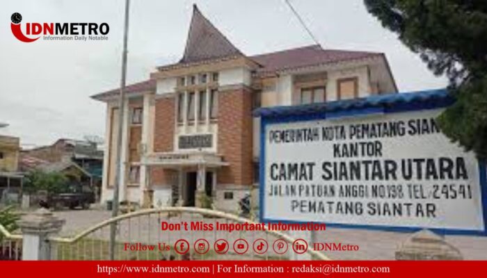 Camat Siantar Utara Komitmen dalam Upaya Pencegahan Peredaran Narkoba Beroperasi Dekat Kantor Polisi 