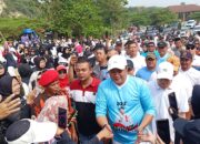 Cabup Rudy Susmanto Didukung Ibu-ibu Senam Klapanunggal Serta Hadir Difinal Bola Sepak dan Futsal