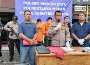 Polsek Pancur Batu Gulung Sindikat Pencurian Sepeda Motor, Puluhan Sepeda Motor Dimankan