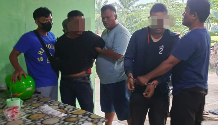 Polsek Perdagangan Tangkap Dua Bandar Sabu, Sita Barang Bukti 100 Gram