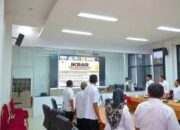 Rapat Virtual Dalam Deklarasi Netralitas ASN Di Ruang Rapat Bupati dengan Pj Gubernur Sumut  Agus Fatoni 