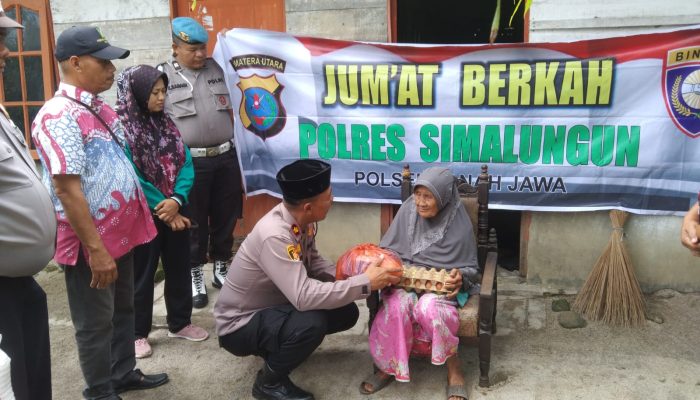 Polsek Jawa Gelar Jumat Berkah, Bantu Warga Tidak Mampu