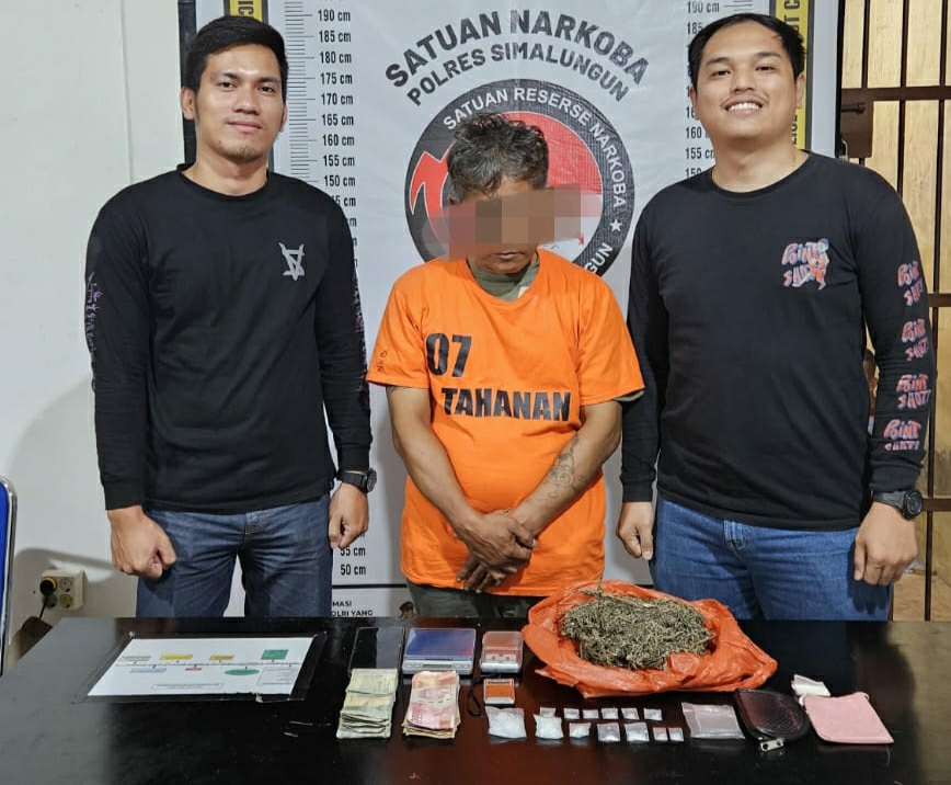 Sat Narkoba Polres Simalungun Ringkus Pengedar Narkoba, Amankan Sabu dan Ganja Seberat 151,9 Gram