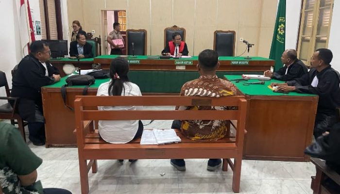 Sidang Pertama Terpidana Korupsi (HM) dan (AS) oleh Majelis Hukim Medan