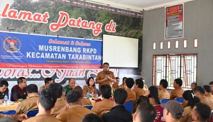 Bupati Humbahas Ikuti Musrenbang Kecamatan Tarabintang