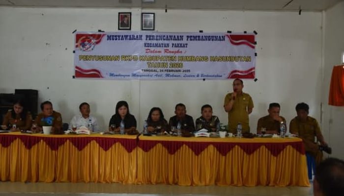 Kecamatan Pakkat Laksanakan Musrenbang Kecamatan Tahun 2025