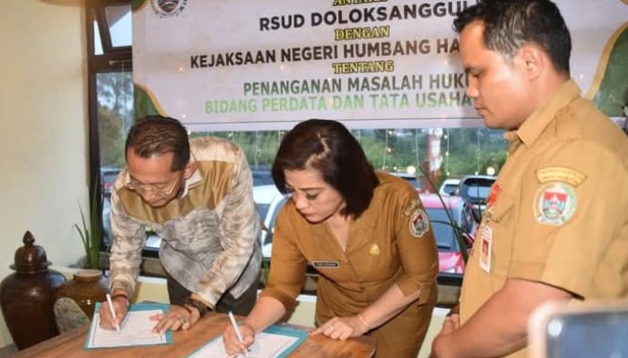 Perjanjian Kerjasama Antara RSUD Doloksanggul dengan Kejaksaan Negeri Humbahas