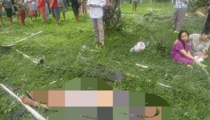 Polsek Tanah Jawa Olah TKP Temuan Mayat di Perladangan Sawit Simpang Nagojor
