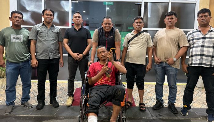 Polsek Medan Area Tembak Residivis Pelaku Pencurian Pagar Rumah 