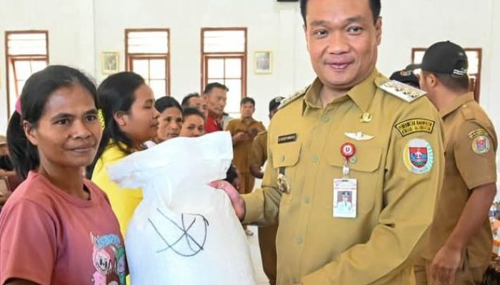 Bupati Humbahas Serahkan Bantuan Beras Cadangan Pangan kepada Warga Onan Ganjang dan Pakkat