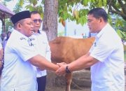 Sapi Kurban Bantuan Gubernur Sumut Diserahkan Wabup H Jamri kepada Lapas Kelas IIA