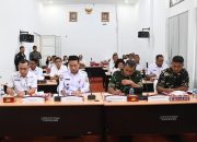 Bupati Humbahas Bersama Danrem 023/KS Zoom Meeting Dipimpin Ketua DEN