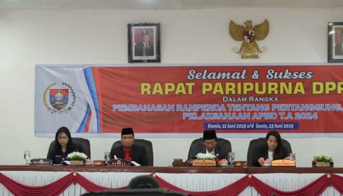 Bupati Humbahas Sampaikan Nota Pengantar Ranperda Pertanggungjawaban APBD TA 2024