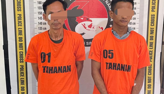 Dari Informasi Warga, Polsek Perdagangan Amankan Dua Pria Ini Terkait Kasus Narkoba