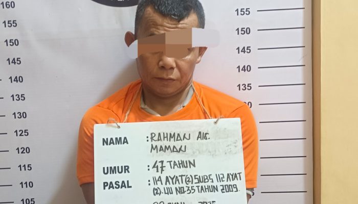 Polres Labuhanbatu Tangkap Pengedar Sabu di Perkebunan PTPN IV Marsel
