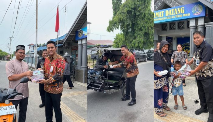 Jumat Berkah, Lapas Tebing Tinggi Bagikan Sarapan dan Hasil Panen Warga Binaan