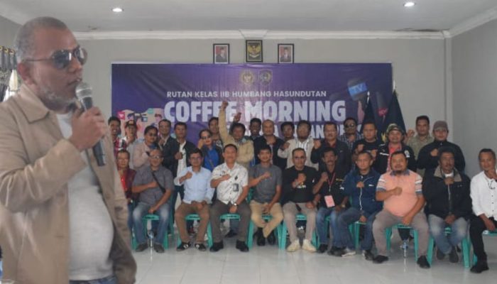 Perdana, Karutan Ucok Sinabang Gelar Coffee Morning Bersama Insan Pers Humbahas