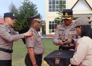 Kapolres Humbahas Pimpin Upacara Kenaikan Pangkat dan Sertijab Sejumlah Pejabat Utama