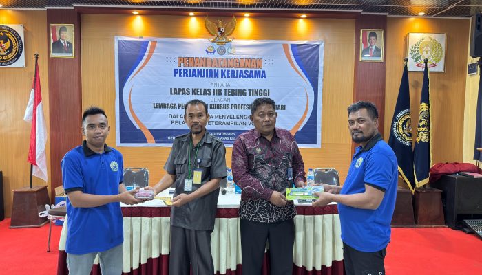 Beri Harapan Buka Kesempatan, Lapas Tebing Tinggi Gandeng LPKP Mentari Gelar Pelatihan Vokasi