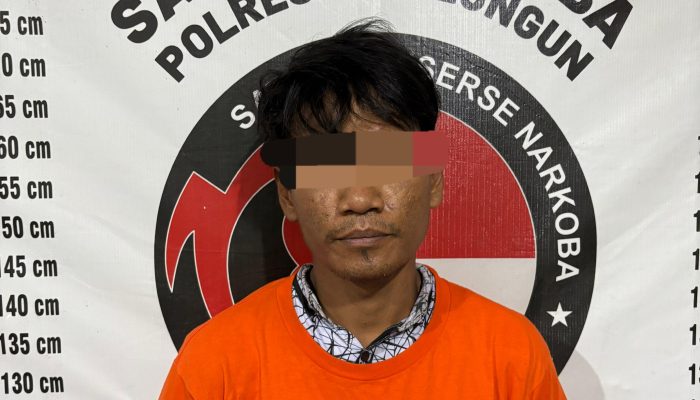 Pria ini Terlibat Narkoba Diamankan Polisi dari Sebuah Warung di Gunung Maligas