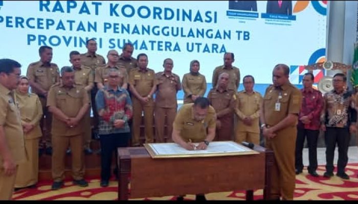 Pemkab Humbahas Tandatangani Kesepakatan Bersama Percepatan Penanggulangan TBC