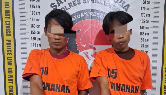 Sat Narkoba Polres Simalungun Tangkap Dua Pelaku, 38 Gram Sabu Gagal Edar