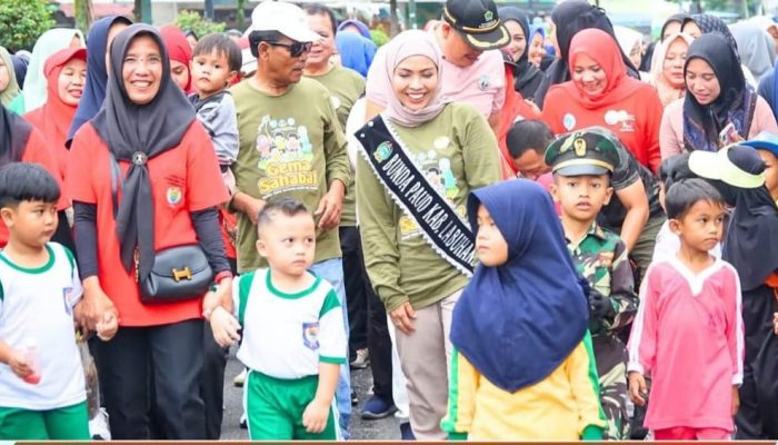 Peringati HUT Ke-80,  Pemkab Labuhanbatu Adakan Carnaval bersama Bunda PAUD Hj Maya Hasmita
