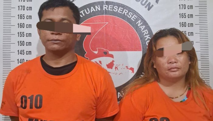 Satnarkoba Polres Simalungun Ringkus Sepasang Kekasih Bandar Sabu, Barang Bukti 7,93 Gram Disita