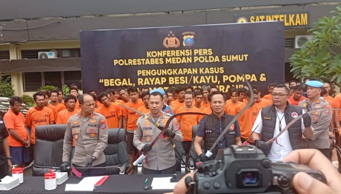 Polrestabes Medan Sikat Rayap Besi-Narkoba: 15 Hari, 147 Tersangka Ditangkap