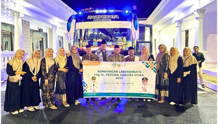 Wakil Bupati Lepas Kontingen Labuhanbatu ke Festival Seni Qosidah Tingkat Provinsi Sumut 