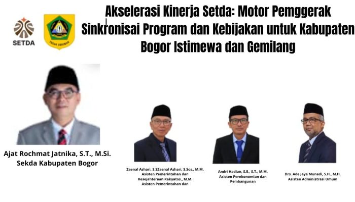 Akselerasi Kinerja Setda: Motor Penggerak Sinkronisai Program dan Kebijakan untuk Kabupaten Bogor Istimewa dan Gemilang